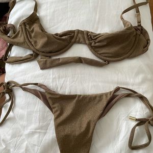 Monday Swimwear Bronze Bikini - Sz S